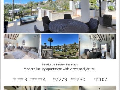 Apartamento de lujo en Benahavís