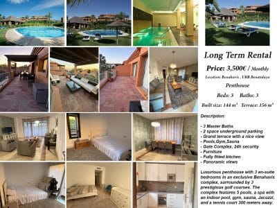 Ático de lujo en Benahavis